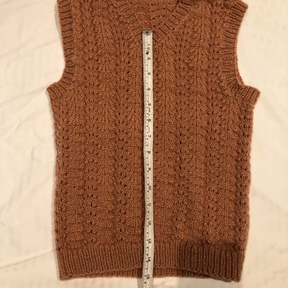 Brown Wool Sweater Vest - Picture 4 of 4